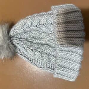 GAP Light Gray Knit Beanie